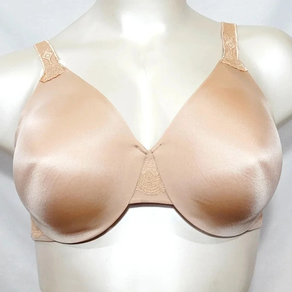 36D Vanity Fair Comfort Where it Counts UW Bra Beige NWT